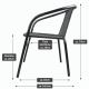 Krzesło bistro ogrodowe, składane, szare