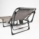 Składany leżak, szary, wymiary: 189,5 x 58,5 x 33,5 cm