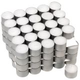 Białe świeczki tea light, bez zapachów, białe, 100 sztuk
