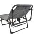 Składany leżak z poduszką, szary, wymiary: 189 x 63 x 34 cm.