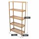Regał bambusowy, 5 półek, 60 x 26 x 130 cm.