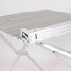 Stół kempingowy z torbą, aluminiowy, szary, 108 x 71 x 72 cm