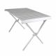 Stół kempingowy z torbą, aluminiowy, szary, 108 x 71 x 72 cm