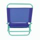 Krzesło plażowe składane, PVC, niebiesko-zielone