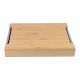 Deska bambusowa z miseczkami ociekającymi, 40 x 30 x 6 cm