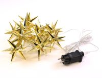 Łańcuch świetlny LED, 10 diod LED, gwiazdy, 12 cm