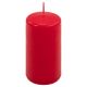 Zestaw świec filarowych, 10 cm, Ø 5 cm, czerwone, 8 szt.