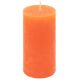 Zestaw świec rustykalnych, 10 cm, Ø 5 cm, pomarańczowe 8 szt