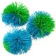Piłki fuzzy, 7 cm, zielono-niebieskie, 5 szt.