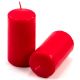 Zestaw świec filarowych, 10 cm, Ø 5 cm, czerwone, 24 szt.