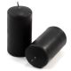 Zestaw świec filarowych, 11,5 cm, Ø 6 cm, czarne, 6 szt.