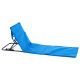 Regulowana podkładka plażowa z oparciem, niebieska, 2 sztuki