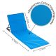 Regulowana podkładka plażowa z oparciem, niebieska, 2 sztuki