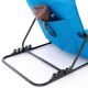 Regulowana podkładka plażowa z oparciem, niebieska, 2 sztuki