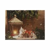 Obraz LED na ścianę "Kot przed latarnią", 30 x 40 cm