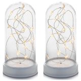 Lampki dekoracyjne 20 LED, ciepła biel, 2 szt.