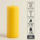 Zestaw świec słupkowych, 20 cm, Ø 7,5 cm, żółty, 2 sztuki.
