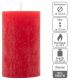 Zestaw świec rustykalnych, 11,5 cm, Ø 6,8 cm, czerwony, 12 s