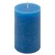 Zestaw świec rustykalnych, 11,5 cm, Ø 6,8 cm, niebieski, 12