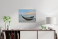 Obraz na ścianę "Łódka na plaży", LED z timerem, 30 x 40 cm