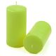 Zestaw świec słupkowych, 15 cm, Ø 7,5 cm, jasnozielony, 4szt
