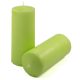 Zestaw słupkowych świec, 25 cm, Ø 10 cm, jasnozielony, 2 szt