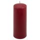 Zestaw świec słupkowych 20 cm Ø 7,5 cm bordowy 4 szt