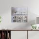 Zestaw obrazów ściennych Wróble na gałęzi, 4 szt.