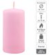 Zestaw świec filarowych, 10 cm, Ø 5 cm, różowe, 8 szt.