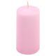 Zestaw świec filarowych, 10 cm, Ø 5 cm, różowe, 8 szt.