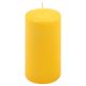 Zestaw świec słupkowych, 15 cm, Ø 7,5 cm, żółty, 4 sztuki.