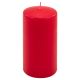 Zestaw świec słupkowych, 15 cm, Ø 7,5 cm, czerwony, 4 sztuki