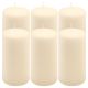 Zestaw świec stołowych, 15 cm, Ø 7,5 cm, kremowy, 6 sztuk