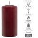 Zestaw świec słupkowych, 15 cm, Ø 7,5 cm, bordowy, 4 sztuki.