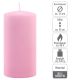 Zestaw świec słupkowych, 15 cm, Ø 7,5 cm, różowy, 4 sztuki.