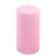 Zestaw świec słupkowych, 15 cm, Ø 7,5 cm, różowy, 4 sztuki.