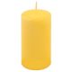 Zestaw świec słupkowych, 11,5 cm, Ø 6 cm, żółty, 6 sztuk.