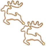 Dekoracja świąteczna renifer 28x29 cm, 20 LED 2 szt