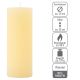 Zestaw świec rustykalnych, 20 cm, Ø 7,5 cm, kremowe, 6 szt.