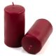 Zestaw świec słupkowych, 11,5 cm, Ø 6 cm, bordowe 18szt