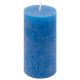 Zestaw świec rustykalnych, 10 cm, Ø 5 cm, niebieskie, 8 szt.