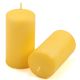 Zestaw świec słupkowych, 11,5 cm, Ø 6 cm, żółte, 12 szt.