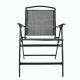 Zestaw krzeseł ogrodowych, czarny, 90,5 x 57 x 65,5 cm,2 szt