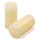 Zestaw świec rustykalnych, 10 cm, Ø 5 cm, kremowy, 8 szt.