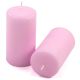 Zestaw świec słupkowych, 11,5 cm, Ø 6 cm, różowy, 12 sztuk.