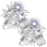 Zestaw świątecznych łańcuchów LED100 diod, zimna biel