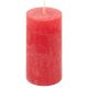 Zestaw świec rustykalnych, 10 cm, Ø 5 cm, czerwony, 8 szt.