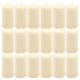 Zestaw świec filarowych, 11,5 cm, Ø 6 cm, kremowe, 18 szt.