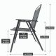 Zestaw krzeseł ogrodowych, czarny, 90,5 x 57 x 65,5 cm,4 szt