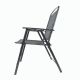 Zestaw krzeseł ogrodowych, czarny, 90,5 x 57 x 65,5 cm,4 szt